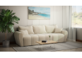 Modna kanapa do salonu, BUENO sofa z funkcją spania, sztruksowa tkanina