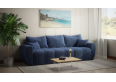 Trzyosobowa, rozkładana sofa z funkcją spania i pojemnikiem- BUENO - niebieski, Lincoln 77