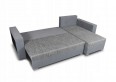 Sofa narożna KONGO, uniwersalny mebel z funkcją spania i praktyczną półką