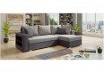 Sofa narożna KONGO, uniwersalny mebel z funkcją spania i praktyczną półką