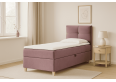 Nowoczesne łóżko kontynentalne DOMI 90 cm, jasny fiolet, strona prawa