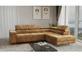 Narożnik wolnostojący, ponadczasowy design, jasny brąz, Aspen L, prawy