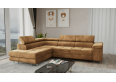 Narożnik wolnostojący, ponadczasowy design, jasny brąz, Aspen L, lewy
