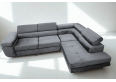 Sofa narożna z funkcją spania i pojemnikiem na pościel - Aspen L, jasnoszary Monolith 84, prawy