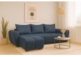 Kompaktowy, rozkładany narożnik Bueno, granatowy - Soro 76